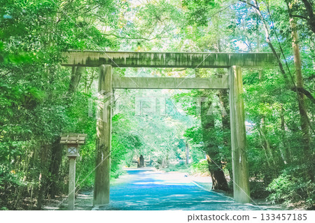 外面的伊勢神宮的風景 133457185