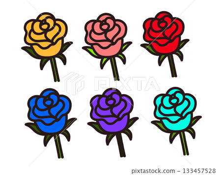 七彩玫瑰一套 133457528