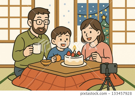 Family Kotatsu Christmas 133457928