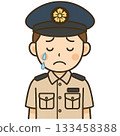 Crying police officer 133458388