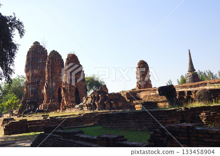 Scenery of Wat Phra Si Sanphet in Ayutthaya Historical Park, Ayutthaya, Thailand Scenery of Wat Phra Si Sanphet in Ayutthaya Historical Park, Ayutthaya, Thailand 133458904