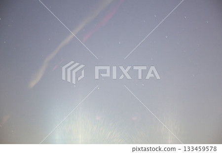 Starry sky with Comet Lemmon seen from the Kano River 133459578