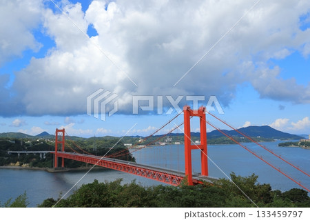 從田平公園眺望平戶橋 133459797