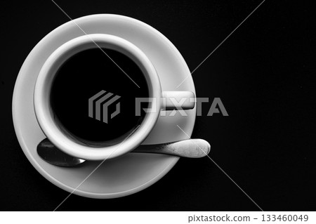 Silent coffee cup and spoon Silent coffee cup and spoon 133460049