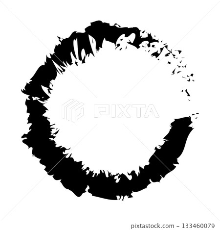 Icon Brush Lettering Brush Circle Circle Material Single Black Icon Brush Lettering Brush Circle Circle Material Single Black 133460079