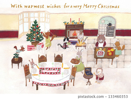 Christmas party preparation 133460353