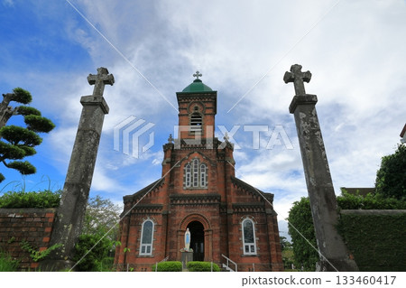 平戶田平大教堂的紅磚外觀 133460417