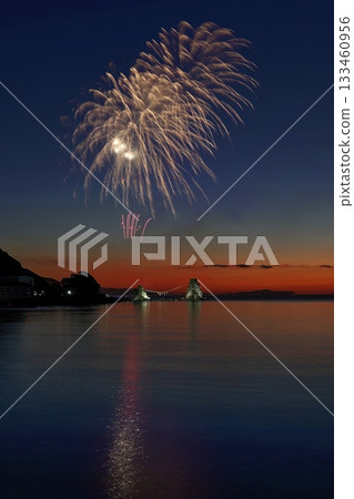 Bungo Futamigaura New Year's Fireworks 133460956