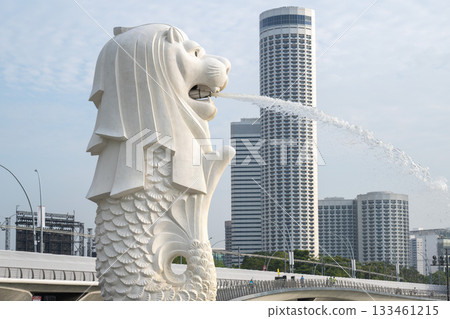 新加坡清晨的魚尾獅 新加坡清晨的魚尾獅 133461215