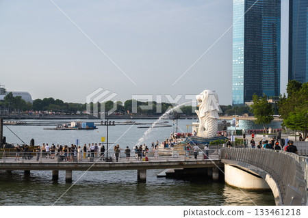 Merlion in the Morning, Singapore Merlion in the Morning, Singapore 133461218