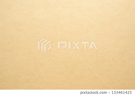 Beautiful warm beige Japanese paper background with natural fibers 133461425