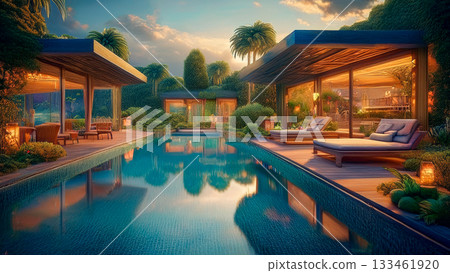 House with pool 133461920