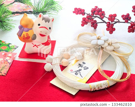 Cute Year of the Horse New Year's card 4 Cute Year of the Horse New Year's card 4 133462810