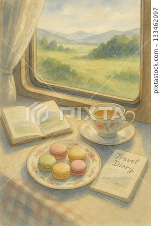 Afternoon train travel diary｜Kanbe's horse card Ryuyo Chaka 133462997