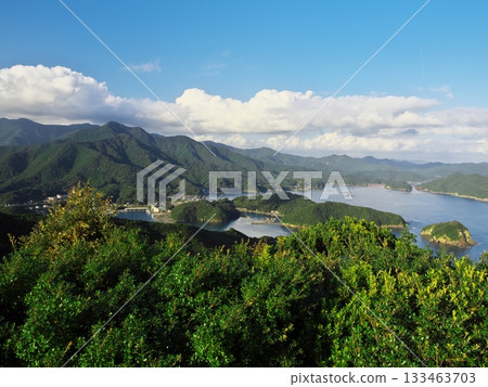 View of Nie Bay from Kasaragi Observatory in Ugura Park, Minamiise Town View of Nie Bay from Kasaragi Observatory in Ugura Park, Minamiise Town 133463703
