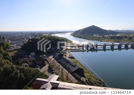 View of the Kiso River from Inuyama Castle (Inuyama, Aichi) 133464714