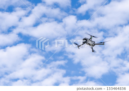 Drone flying 133464836