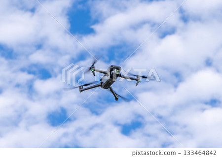 Drone flying Drone flying 133464842
