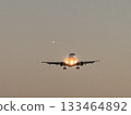 airplane taking off 133464892