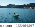 Small fishing port and boats 133464897