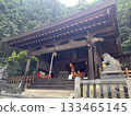 The main hall with the forest behind it (August, Naraijuku, Shiojiri City, Nagano Prefecture) 133465145