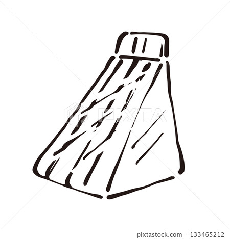 Line drawing illustration of a convenience store sandwich 133465212