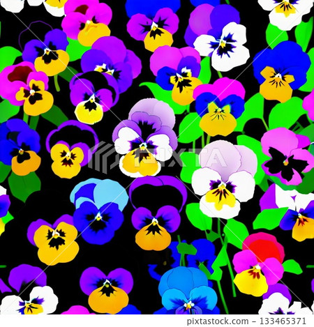 Pansy flowers Pansy flowers 133465371