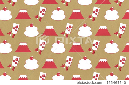 新年圖案(紅色 x 米色) 新年圖案(紅色 x 米色) 133465540