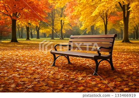 Quiet and relaxing autumn scenery 133466919