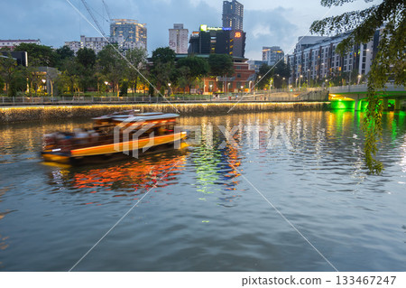Clarke Quay in the evening, Singapore Clarke Quay in the evening, Singapore 133467247