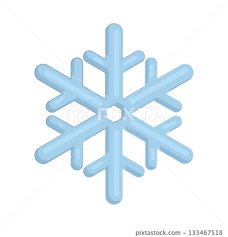 Illustration of snowflake  133467518