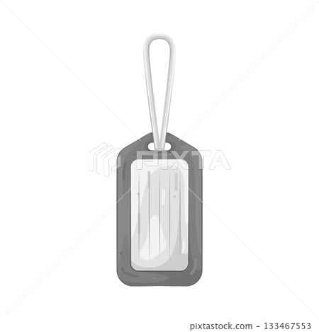 Illustration of luggage tag 133467553