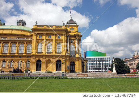 Croatian national theater in Zagreb Croatian national theater in Zagreb 133467784