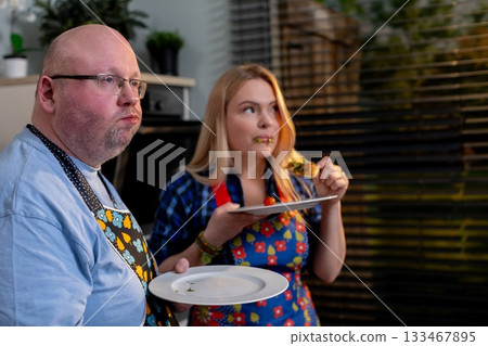 Cooking Together A Truly Delightful and Memorable Culinary Moment Captured in Time 133467895