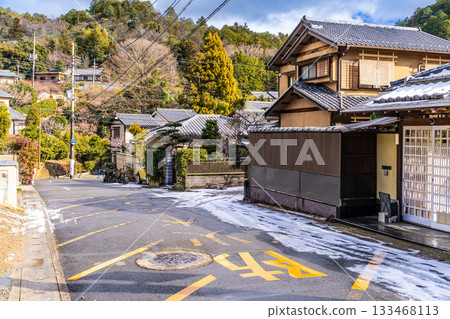 【傳統建築群重要保護區】佐賀鳥居本冬季街景 京都府京都市右京區11號 133468113