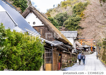 【傳統建築群重要保護區】佐賀鳥居本冬季街景 京都府京都市右京區5號 133468120