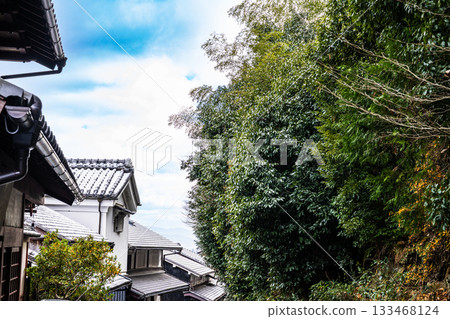 [Important Preservation District for Groups of Traditional Buildings] Saga Toriimoto Winter Streetscape 3 Ukyo Ward, Kyoto City, Kyoto Prefecture 133468124