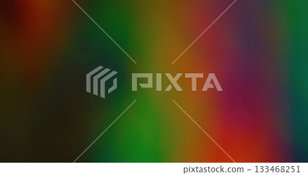 Blur bright glow. Reflection lens. Vivid wave mixing color light flow art effect abstract luminosity gradient film red yellow green background. 133468251