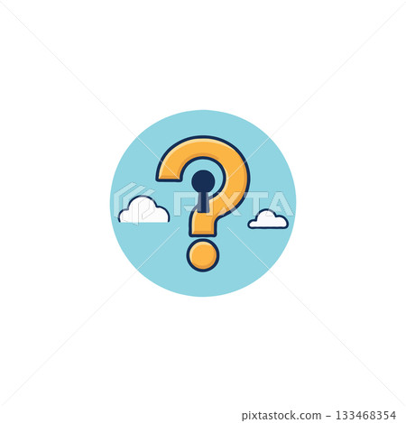 Conceptual representation of mystery unlocking possibilities an illustration with question mark 133468354