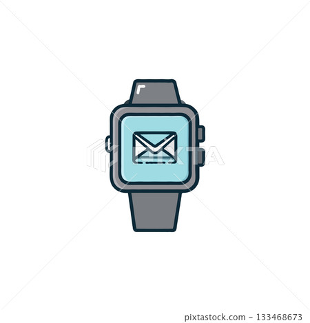 Smartwatch Connectivity: Seamless Email Notifications Delivering Convenience and Efficiency 133468673