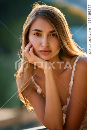 Natural Beauty of Slavic Woman in Sunlight Natural Beauty of Slavic Woman in Sunlight 133469225