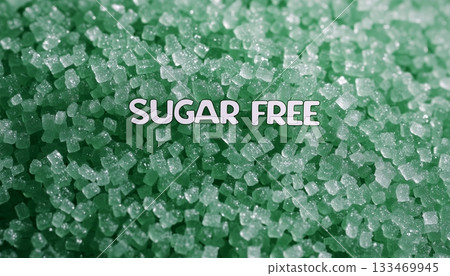 Natural stevia sugar grain from plant pattern background Natural stevia sugar grain from plant pattern background 133469945