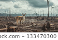 Deer in damaged forests are cut down 133470300