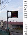 A road sign recommending early installation of winter tires 133470343