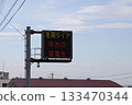 A road sign recommending early installation of winter tires 133470344