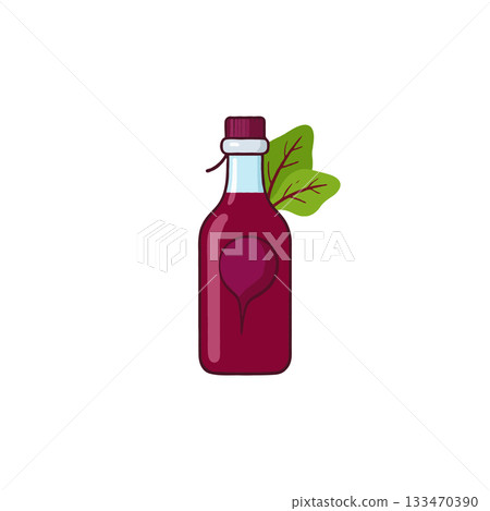 Vibrant Beetroot Elixir: A Colorful Still Life Depicting Health and Natural Beverage Goodness with 133470390