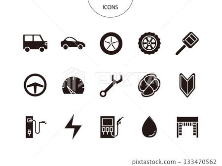 Car automobile icon pictogram vector illustration set Car automobile icon pictogram vector illustration set 133470562