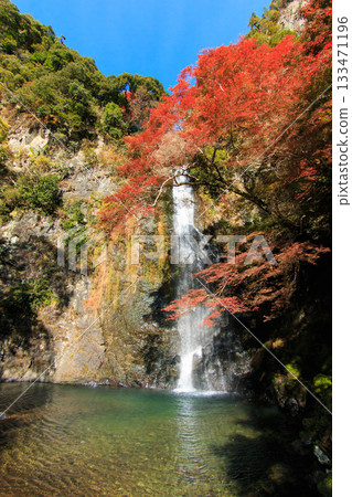 秋色迷人的箕面瀑布 秋色迷人的箕面瀑布 133471196