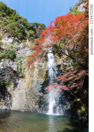 秋色迷人的箕面瀑布 133471200