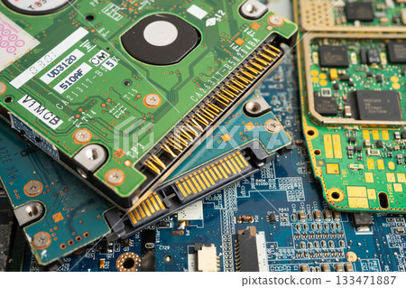 Repairing and upgrade circuit mainboard of notebook, electronic, computer hardware and technology. 133471887